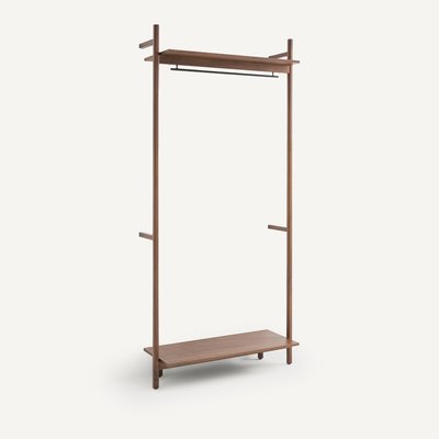 Notenhouten hangrek voor dressing, 2 legplanken, Rory AM.PM