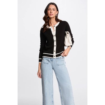 Gilet col rond manches longues MORGAN