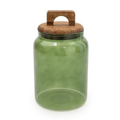 Glass Storage jar with Wooden Lid SO'HOME