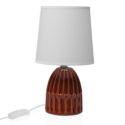 Lampe à poser en céramique terracotta 16x16x29cm VERSA