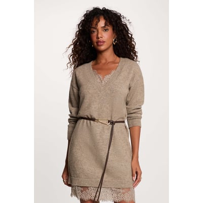 Robe tricot col v MORGAN