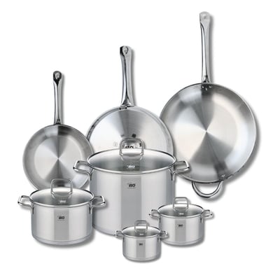 3 poêles 24/28/32cm + 4 faitouts 12/14/20/26cm PROFI CITRIN ELO