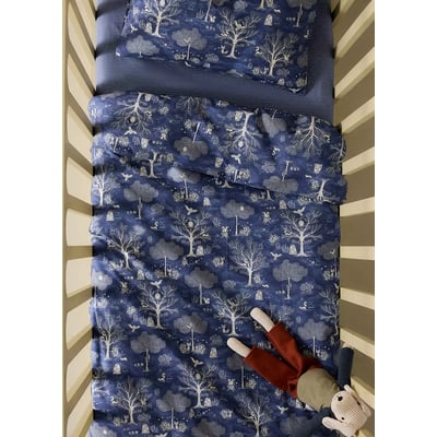 Housse de couette berceau percale de coton imprimé MANGO HOME