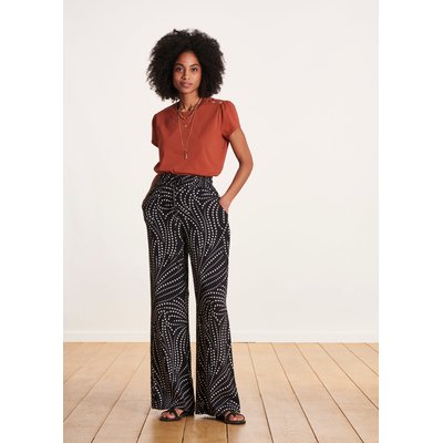 Pantalon large imprimé à taille élastique LA FEE MARABOUTEE