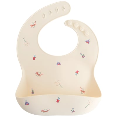 Bavoir à poche en silicone MUSHIE