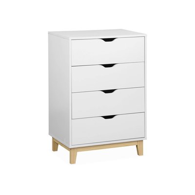 Commode effet bois 4 tiroirs FLOKI SWEEEK