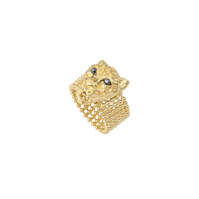 Bague dorée - tiger CAROLINE NAJMAN