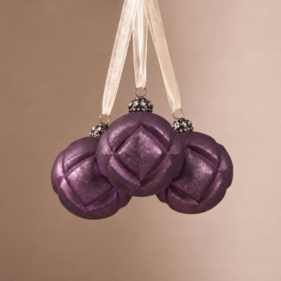 Boule de noël matelassé D10 NOËL SIA