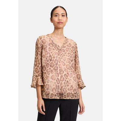 Blouse casual à imprimé léopard CARTOON