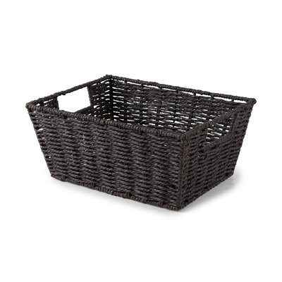 COMPACTOR - Panier de rangement papier tressé ETNA - 31 x 24 x H.14 cm - Marron COMPACTOR