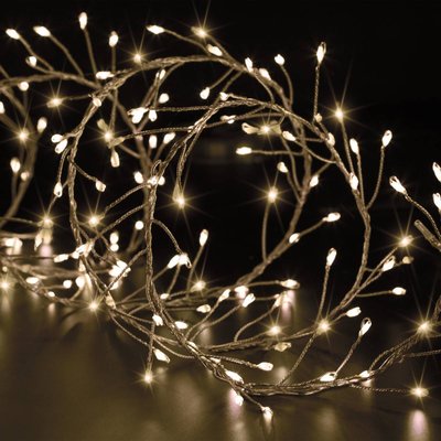 Boa lumineux extérieur 10m blanc chaud 800 LED + transfo FEERIC LIGHTS & CHRISTMAS