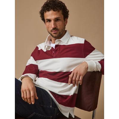 Polo rayé  coton biologique CYRILLUS