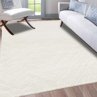 Tapis salon et chambre tissé motif faux uni NAFO 1 UN AMOUR DE TAPIS