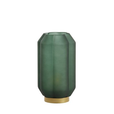 Lampe à piles verre Ivias vert et or MILLUMINE