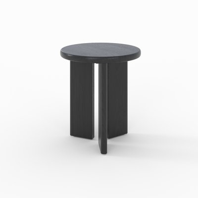 Table d'appoint ronde en bois D40 cm - NÉA RENDEZ-VOUS DÉCO