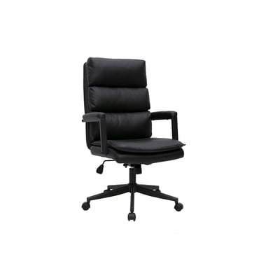 Fauteuil de bureau à roulettes noir SAEL MILIBOO