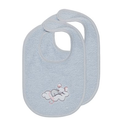 Lot de 2 bavoirs MOUSKY SENSEI MAISON