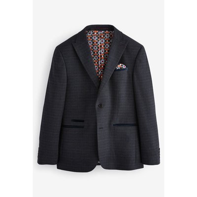 Veste de costume aux carreaux coupe fine NEXT