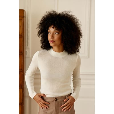 Pull col cheminé uni MARIONA LA PETITE ETOILE