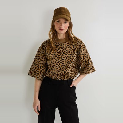 T-shirt manches courtes imprimé en coton BIO GOTS MONOPRIX