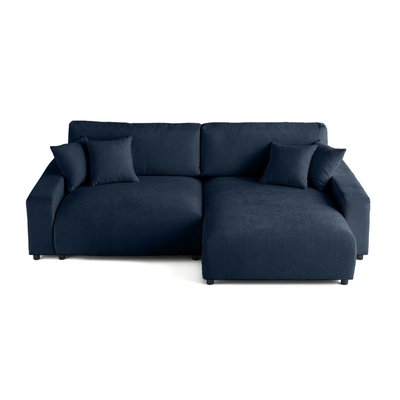 Canapé d'Angle Convertible en Velours texturé 4 places - PIVOINE LISA DESIGN