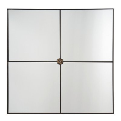 Miroir BASILE métal BLANC D’IVOIRE