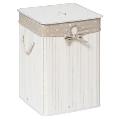 Bamboo Laundry Hamper With Liner SO'HOME