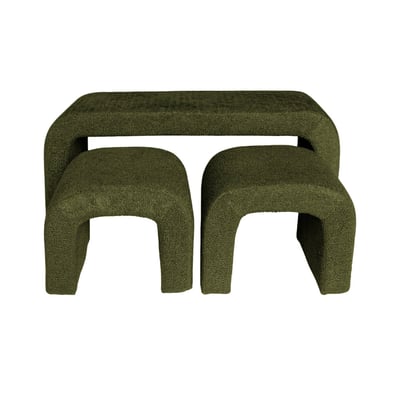 Banc et tabourets gigognes bouclette  INO SWEEEK