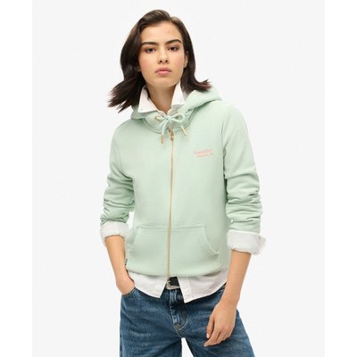 Sweat à capuche zippé à logo Essential SUPERDRY