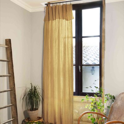 Rideau gaze de coton ajustable (lot de 2) TERRE DE NUIT