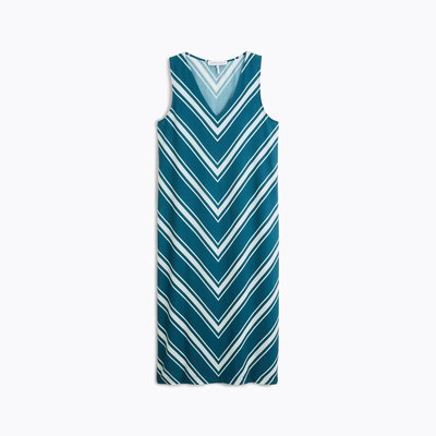 Robe longue col v en toile de ramie viscose, AMBRE LAURENCE TAVERNIER