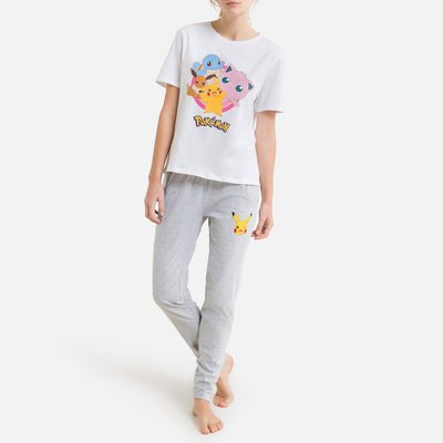 Women s Pyjamas Cotton Silk Nightwear POKEMON La Redoute