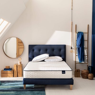 Ensemble matelas ressorts, sommier, pieds et tête de lit Rêve 300 SOMEO