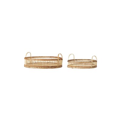 Plateaux en bambou (lot de 2) Oletta BLOOMINGVILLE