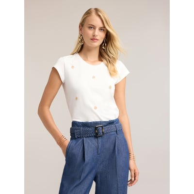 T-shirt en coton avec charms MOTIVI
