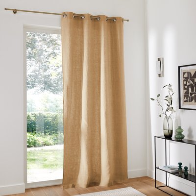 Onega Washed Linen Curtain with Eyelets LA REDOUTE INTERIEURS