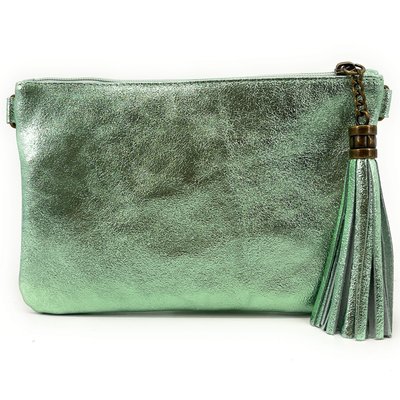 Pochette en cuir grainé irisé MORGANE OH MY BAG