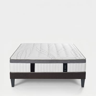 Ensemble ALTESSE Matelas Mémoire + sommier tissu - Accueil équilibré, soutien ferme MAISON AUBERTIN