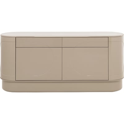 Buffet ovale 2 portes 2 tiroirs, GROOVE KARE DESIGN