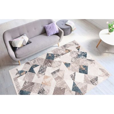 Tapis de salon moderne Motif géométrique Triangles Design Skandi- Akropolis ONE COUTURE