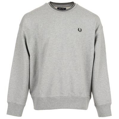 Pull OVERSIZED TIPPED SWEATSHIRT FRED PERRY