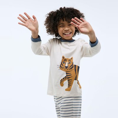 Pyjama manches longues imprimé en jersey coton BIO GOTS MONOPRIX