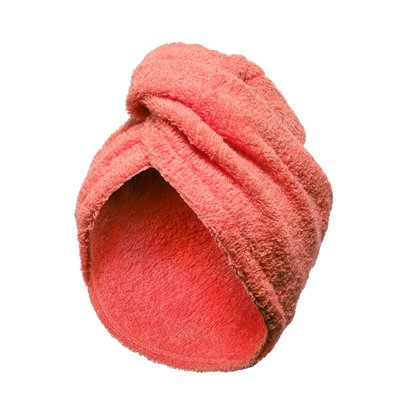 Serviette de tête coton 57 fils éponge fermeture élastique TURBAN LINANDELLE