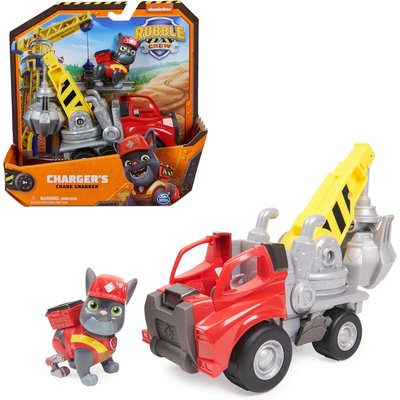 Rubble & Crew - Véhicule de construction de grue avec figurine Charger SPIN MASTER