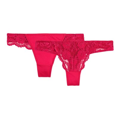 Pack of 2 Anthea Tangas in Lace ANNE WEYBURN