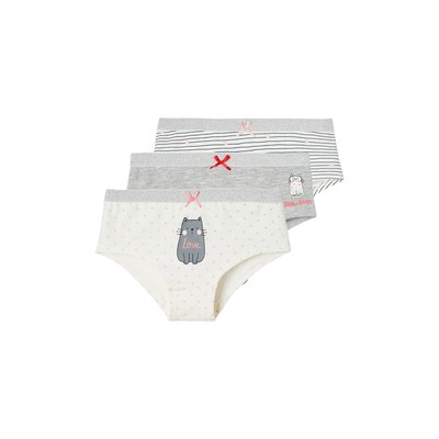 Lot de 3 shorties chats VERTBAUDET