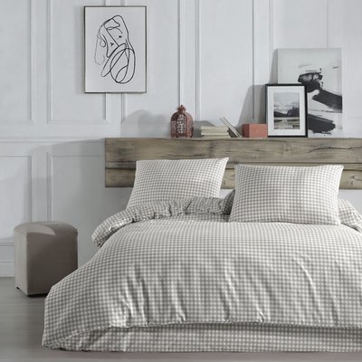 Parure de lit Vichy TERRE DE NUIT