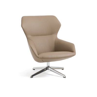 Fauteuil relax pivotant cuir pleine fleur, Archie AM.PM