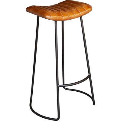 Tabouret de bar assise cuir Texas ANTIC LINE CRÉATIONS