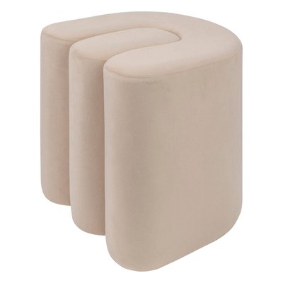 Pouf forme organique en velours BOLAN ATMOSPHERA